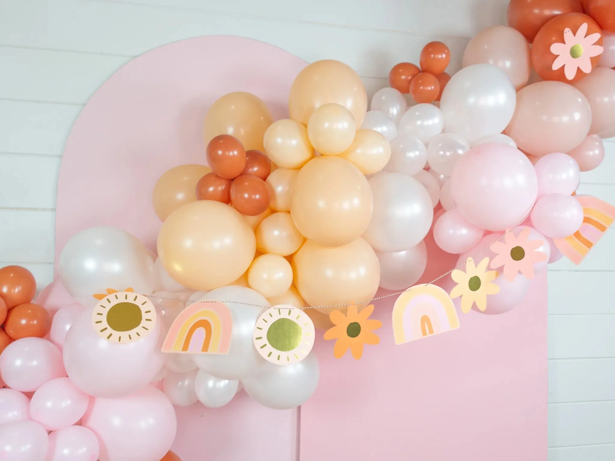 DIY Retro Rainbow Garland 20ft