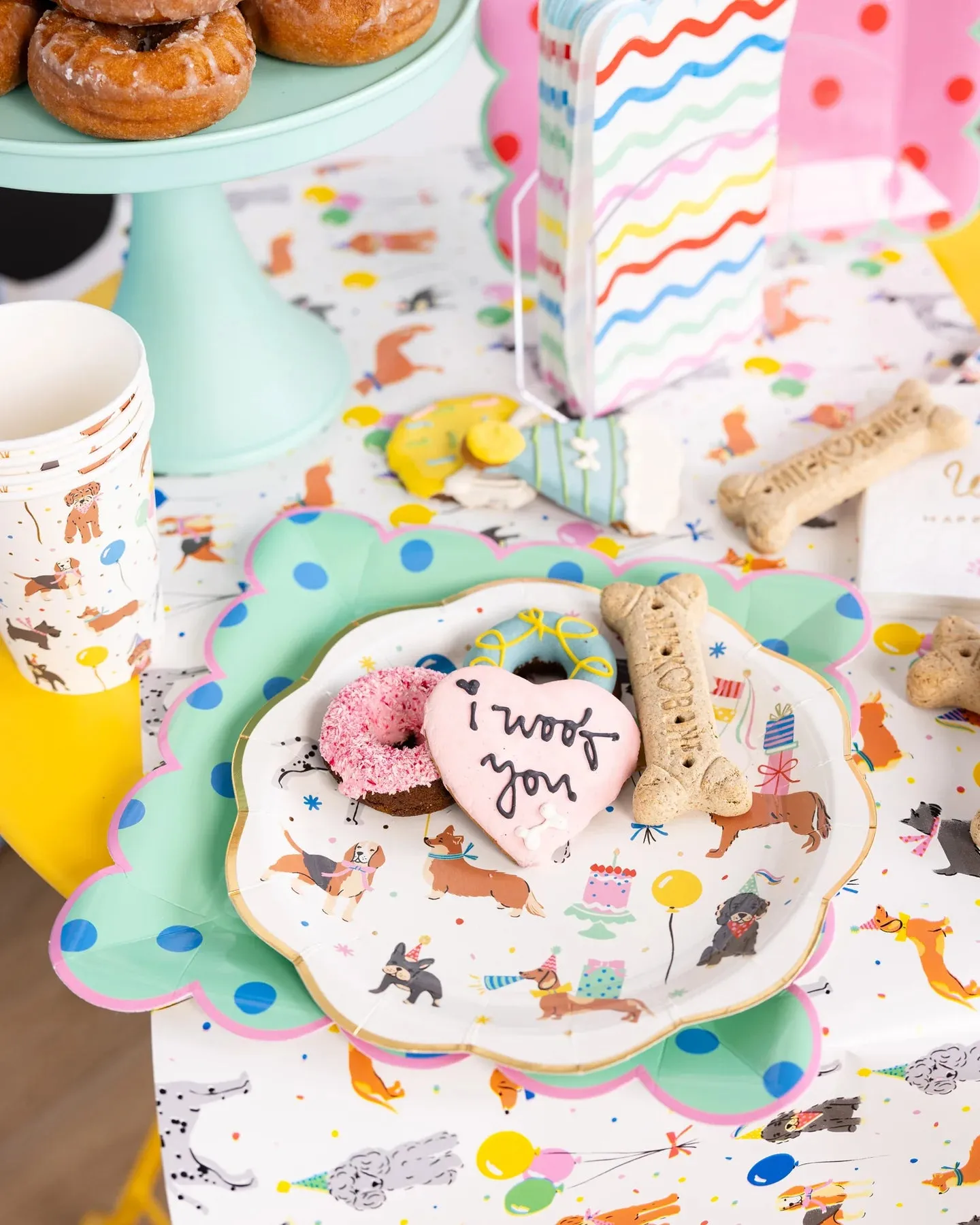 Dog Birthday Party Paper Cups 8ct