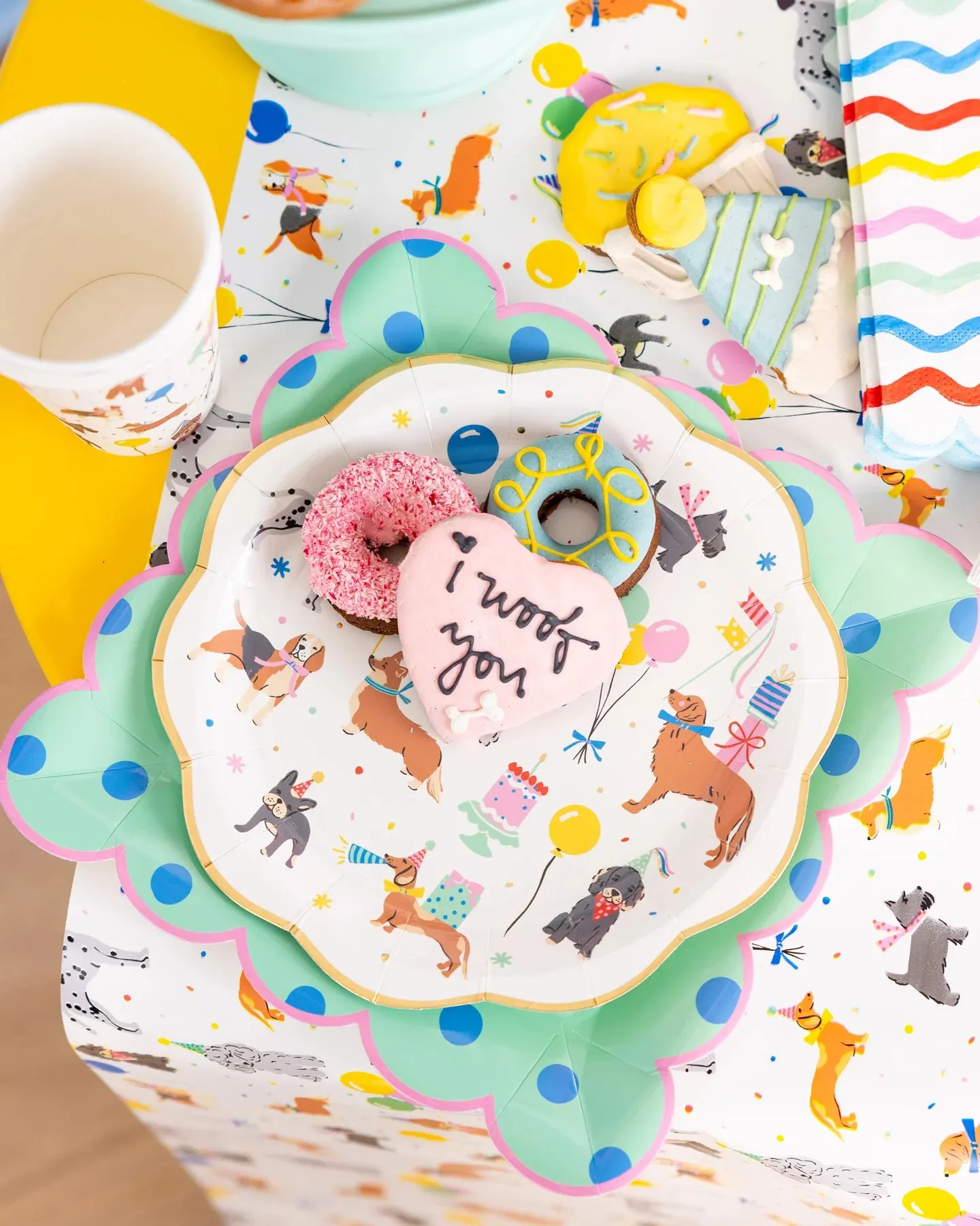 Dog Birthday Party Paper Cups 8ct