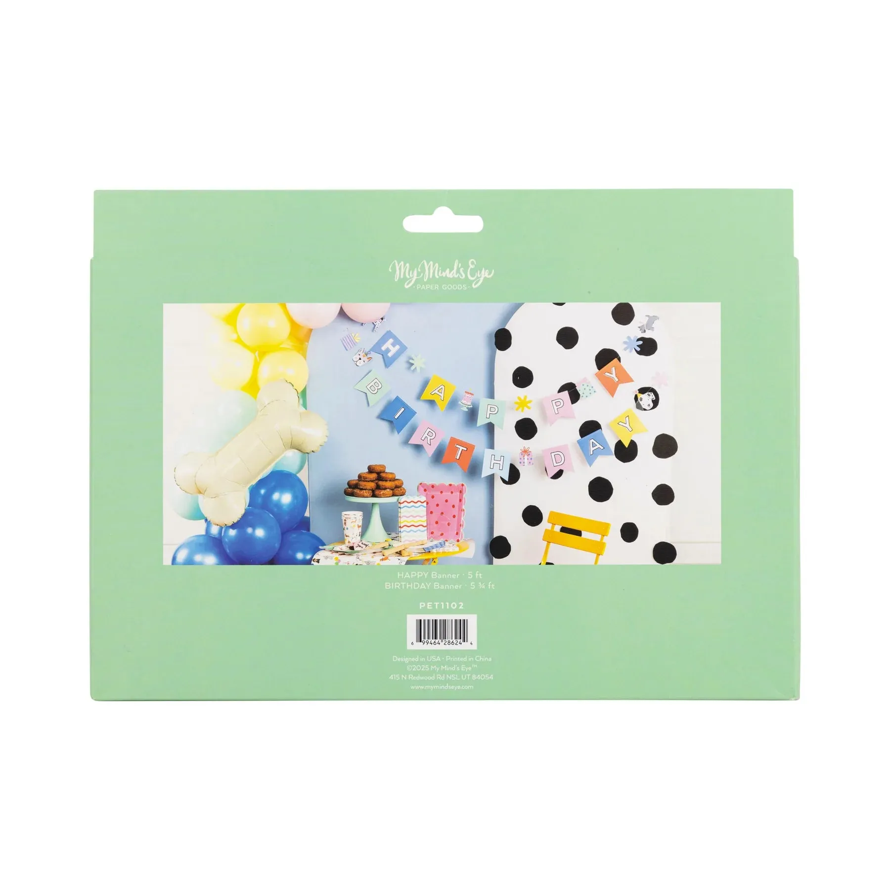 Dog Happy Birthday Banner Set 5ft