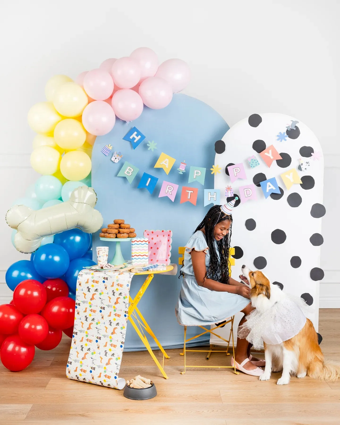 Dog Happy Birthday Banner Set 5ft