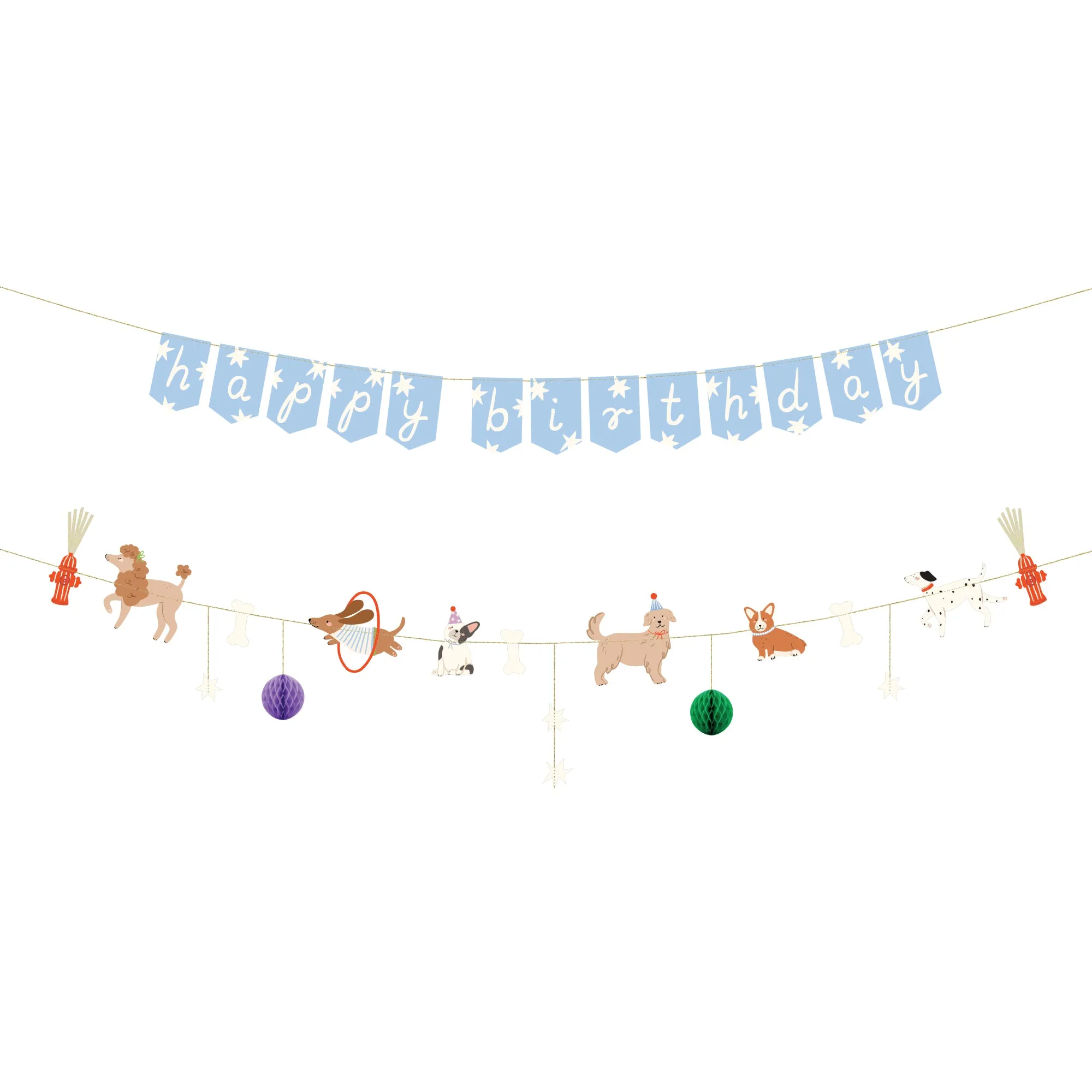 Dog Happy Birthday Banner Set 7ft