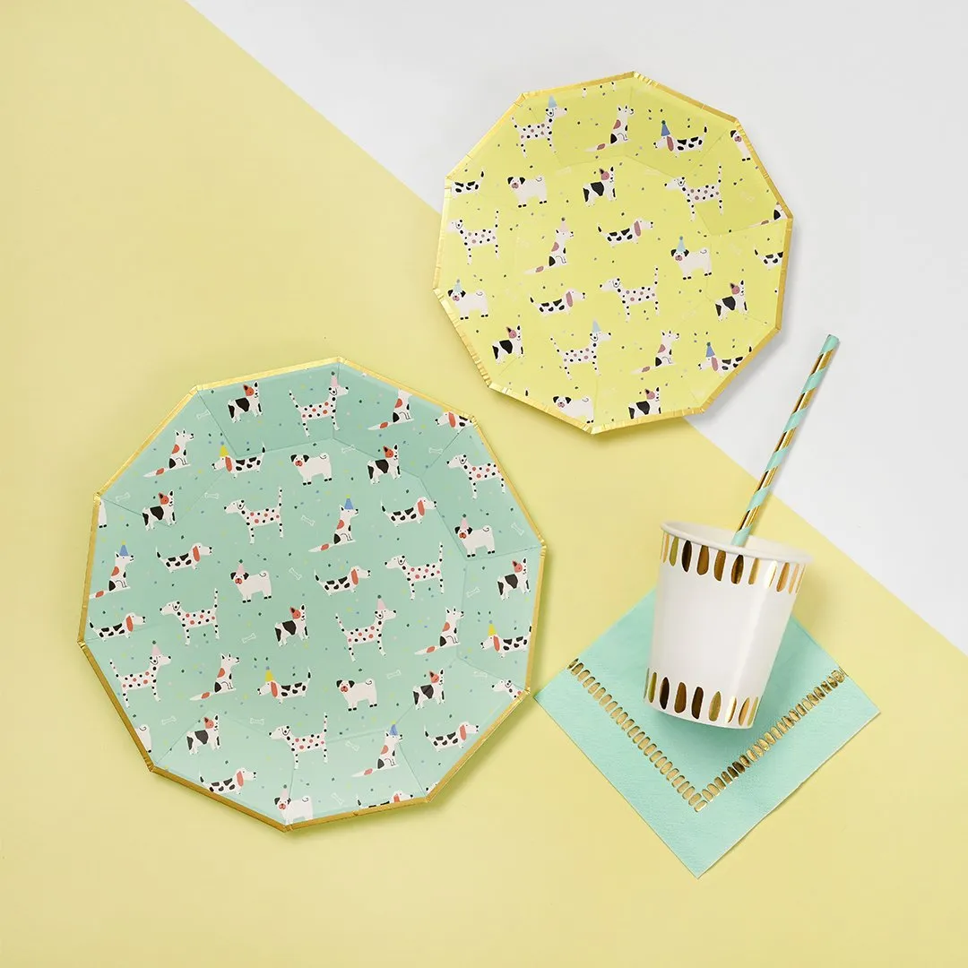 Dog Pawty Dessert Plates