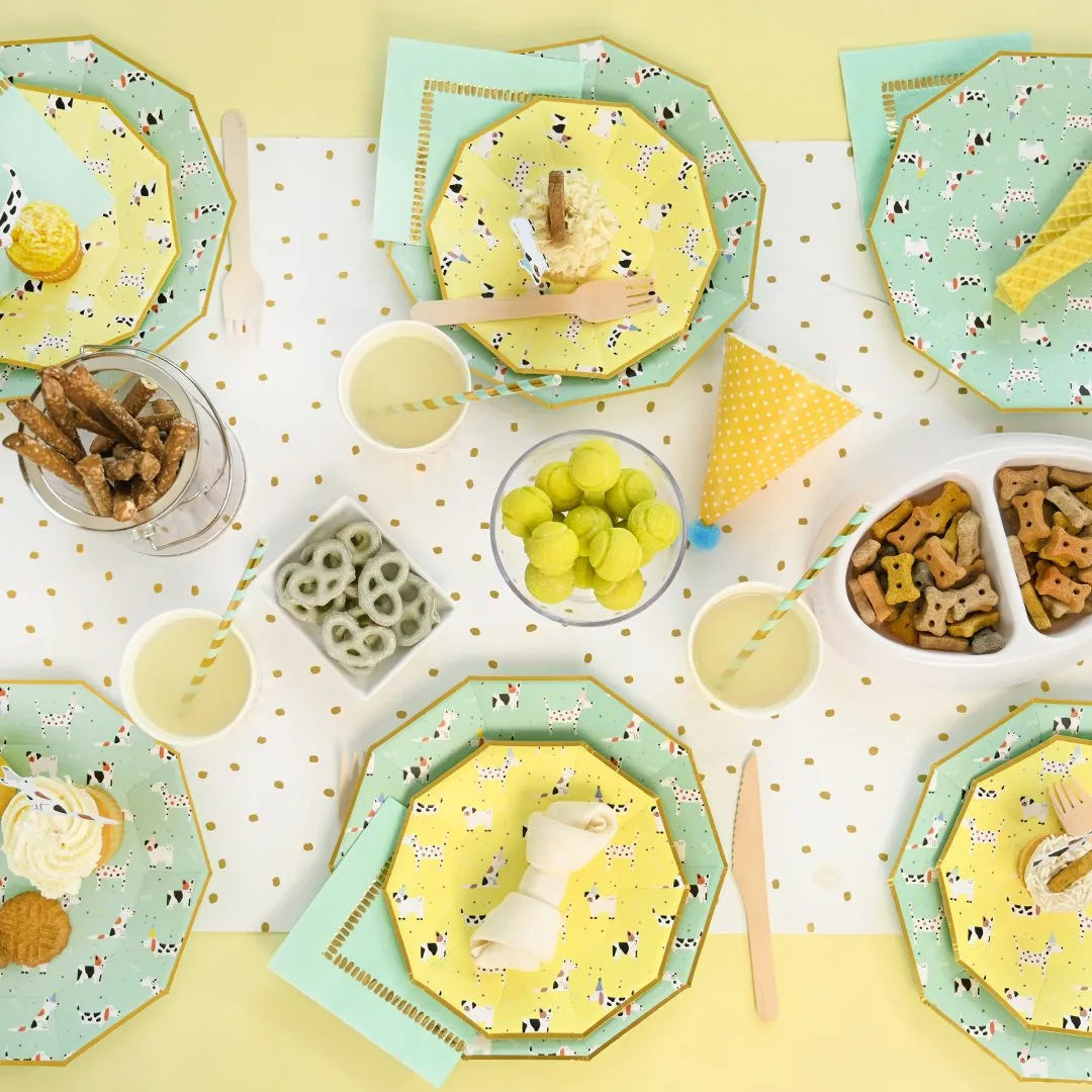 Dog Pawty Dessert Plates