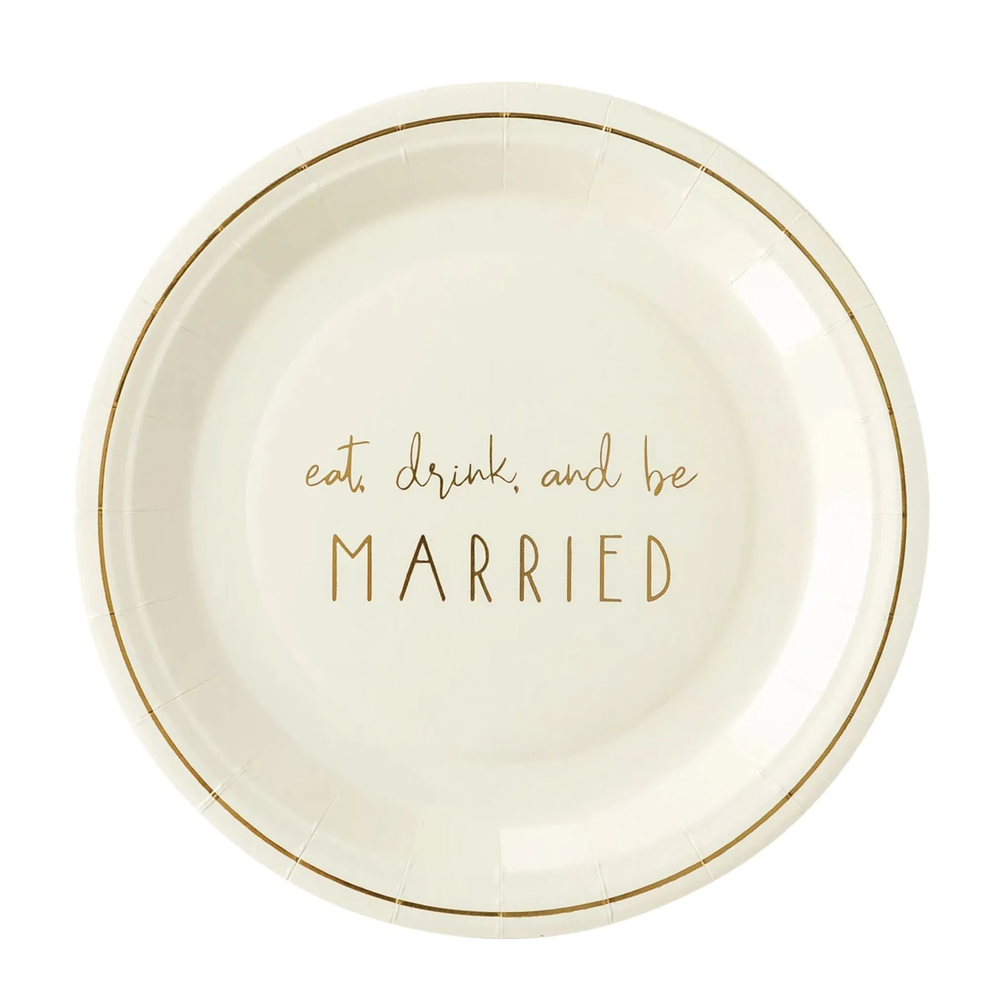 Eat. Drink. and Be Married Lunch Plates 8ct