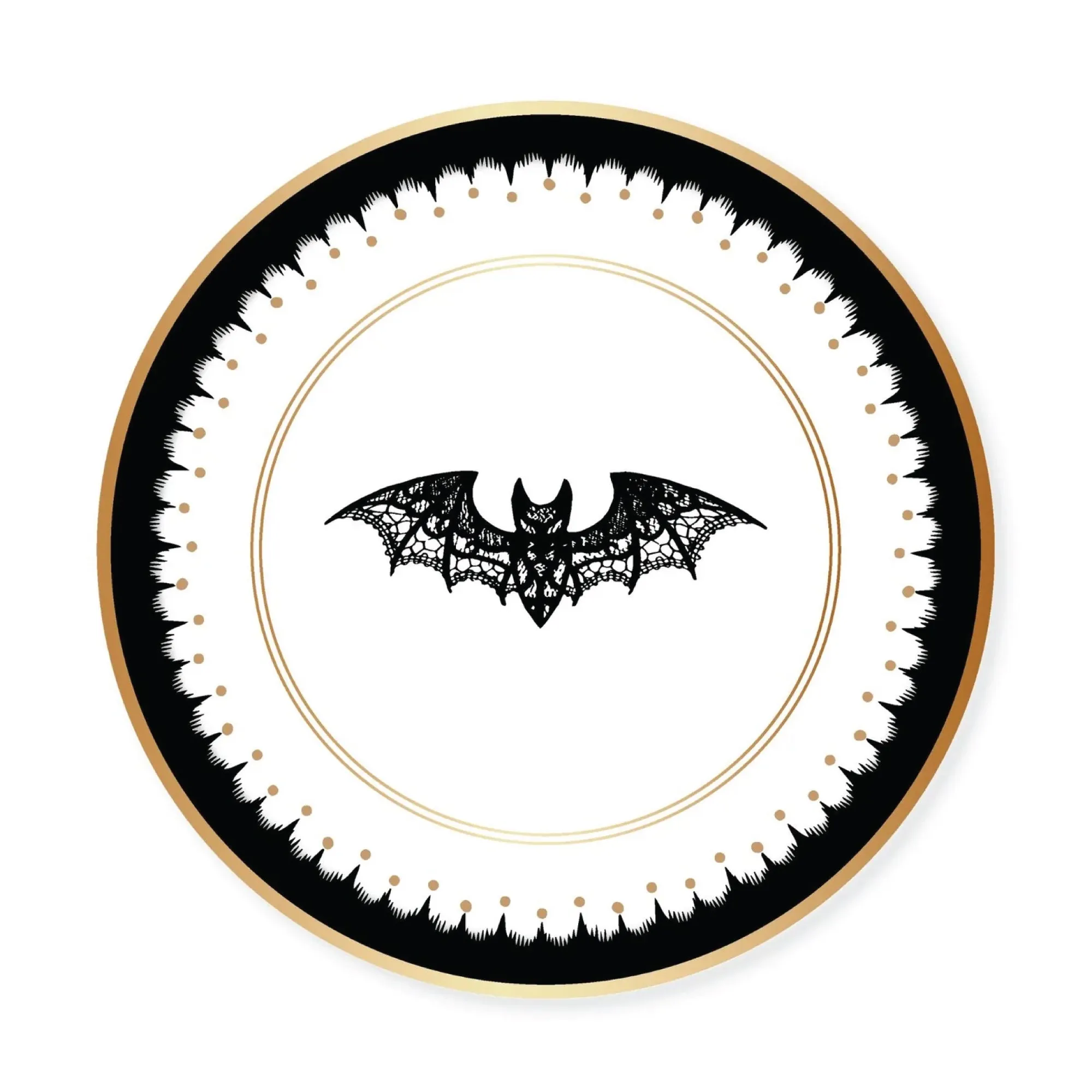 Elegant Halloween Dessert Plates 8ct