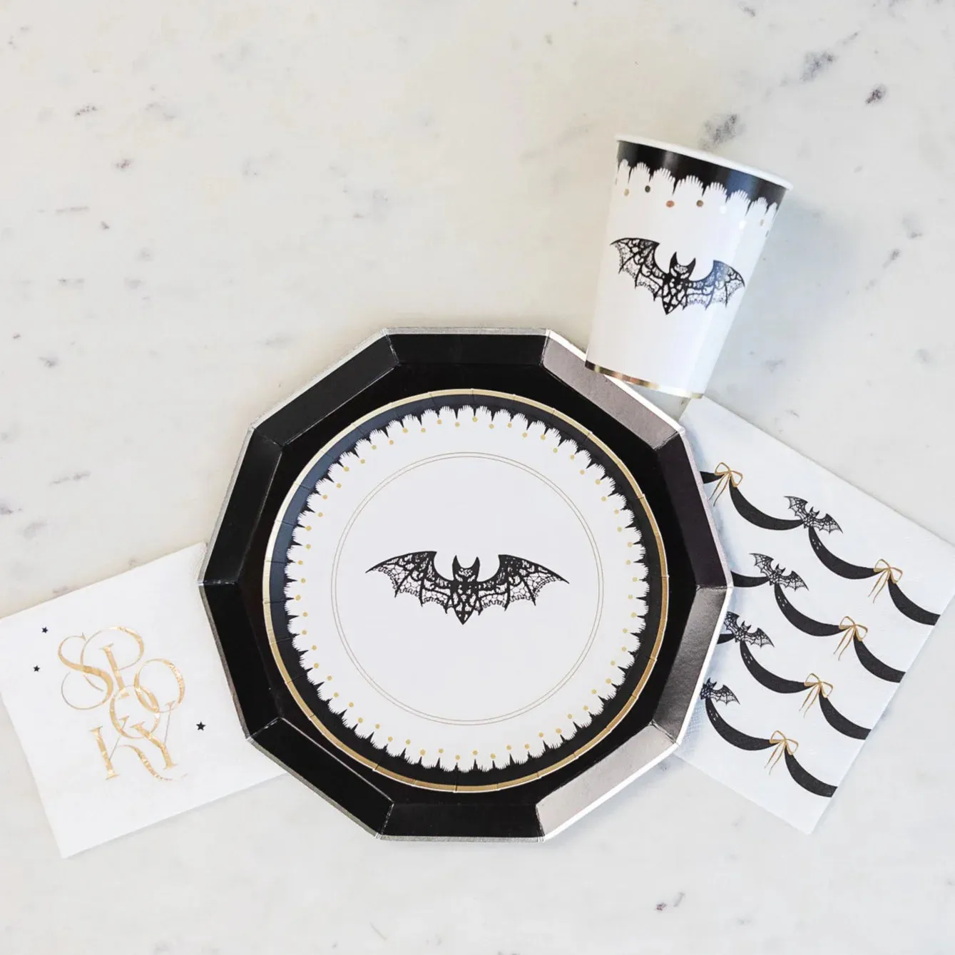 Elegant Halloween Paper Cups 8ct