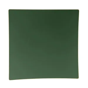 Emerald & Gold Square Plastic Dessert Plates 10ct