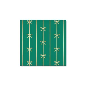 Emerald Green Bow Dessert Napkins 20ct
