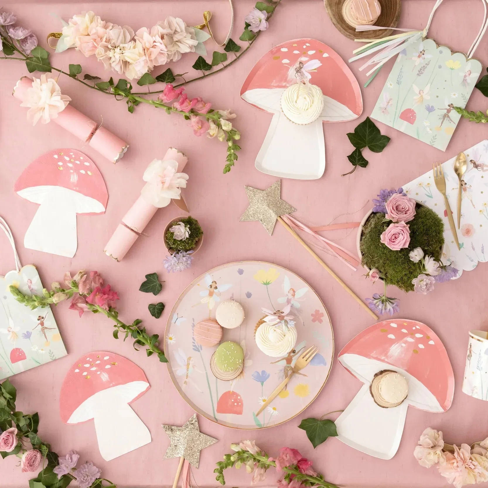 Fairy Mushroom Lunch Napkins 16ct