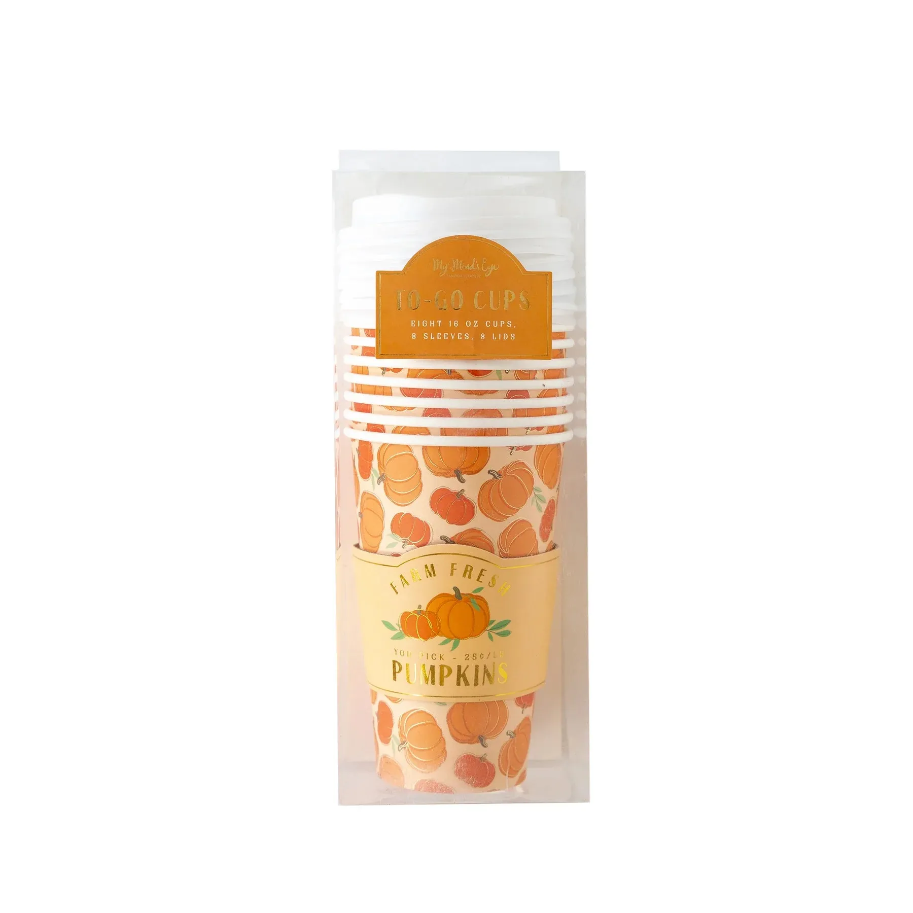 Farm Fresh Pumpkins Coffee Cups 8ct