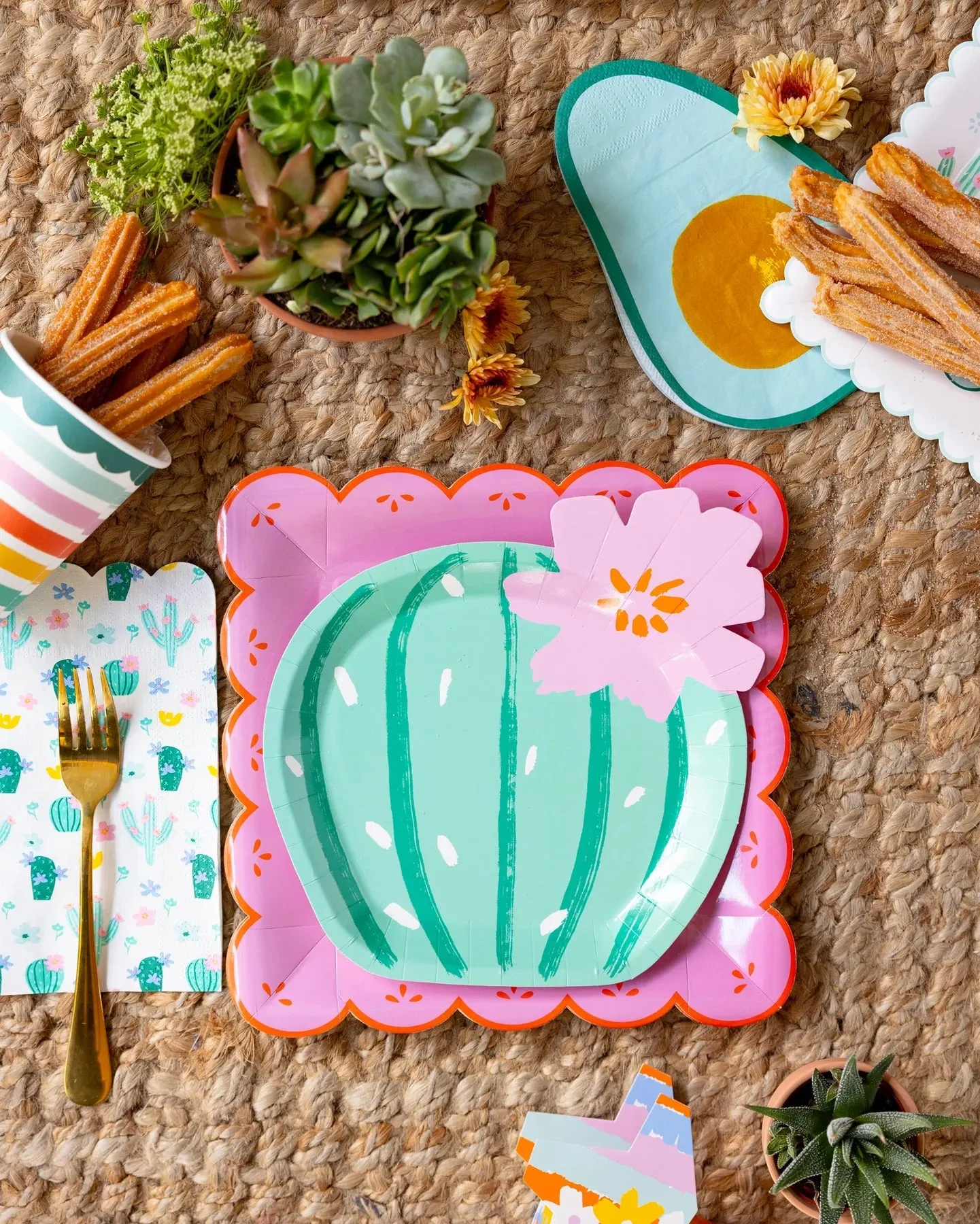 Fiesta Cacti Paper Guest Towels 24ct