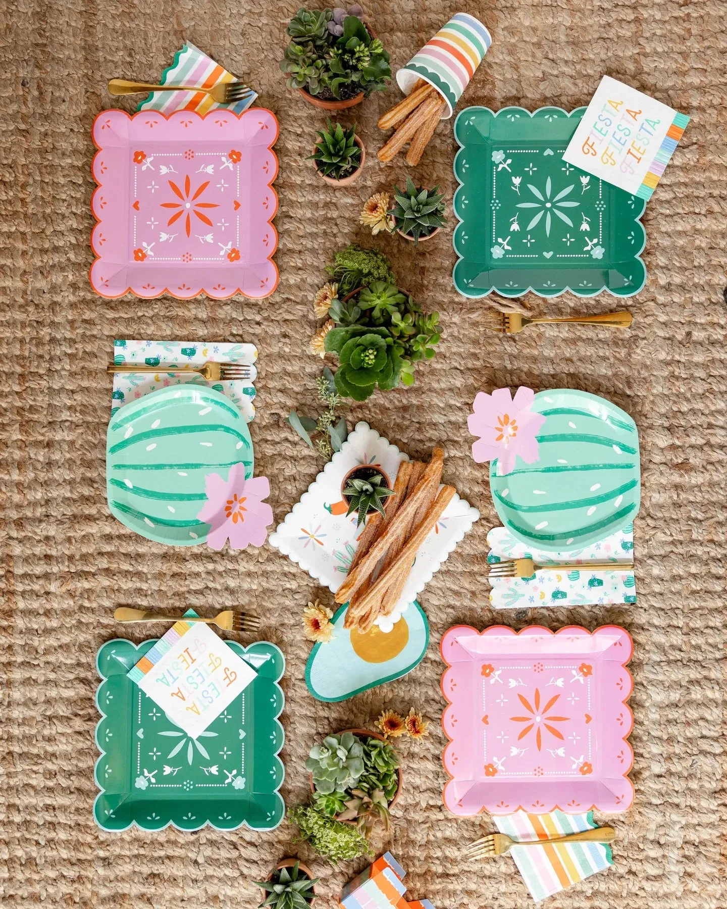 Fiesta Cacti Paper Guest Towels 24ct