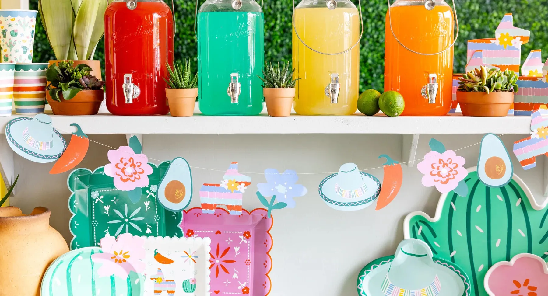 Fiesta Cactus Lunch Plates 8ct