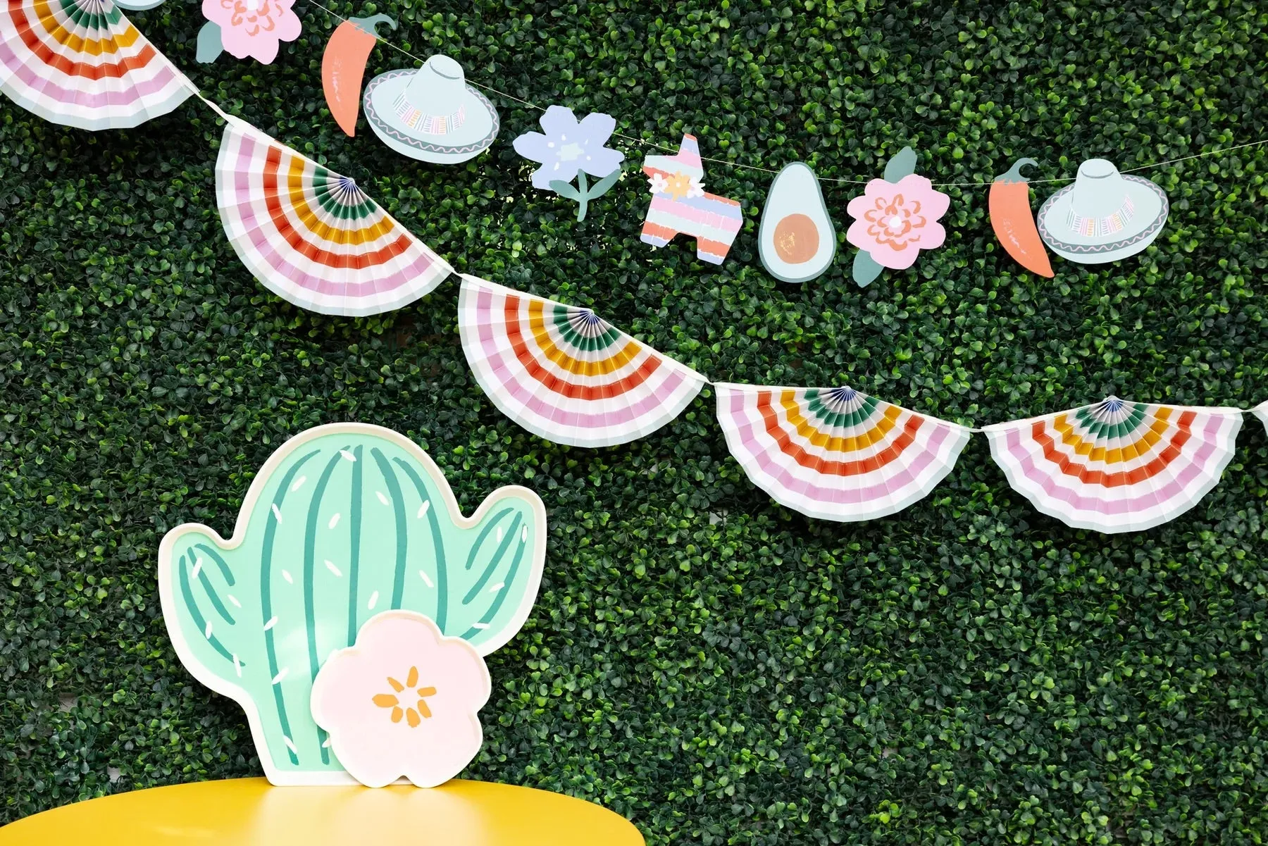 Fiesta Fan Bunting Banner 7ft