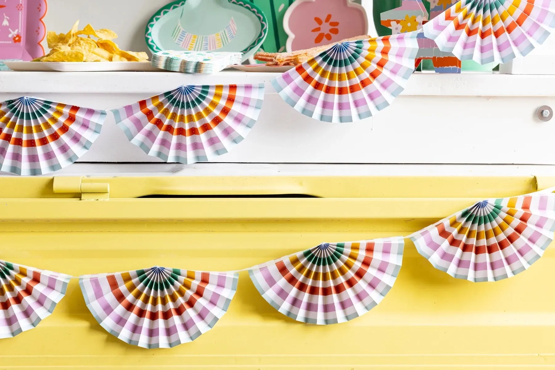 Fiesta Fan Bunting Banner 7ft