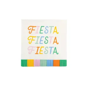 Fiesta Fringed Dessert Napkins 24ct