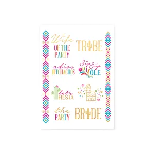 Final Fiesta Bachelorette Temporary Tattoos 10ct