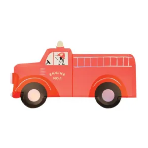 Fire Truck Lunch Plates 8ct