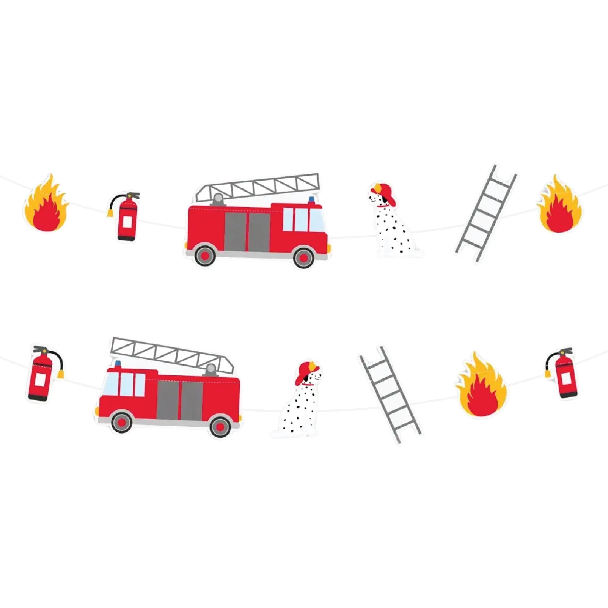Firefighter Party Garland 9.5ft