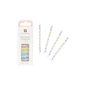 Floral Birthday Candles 16ct