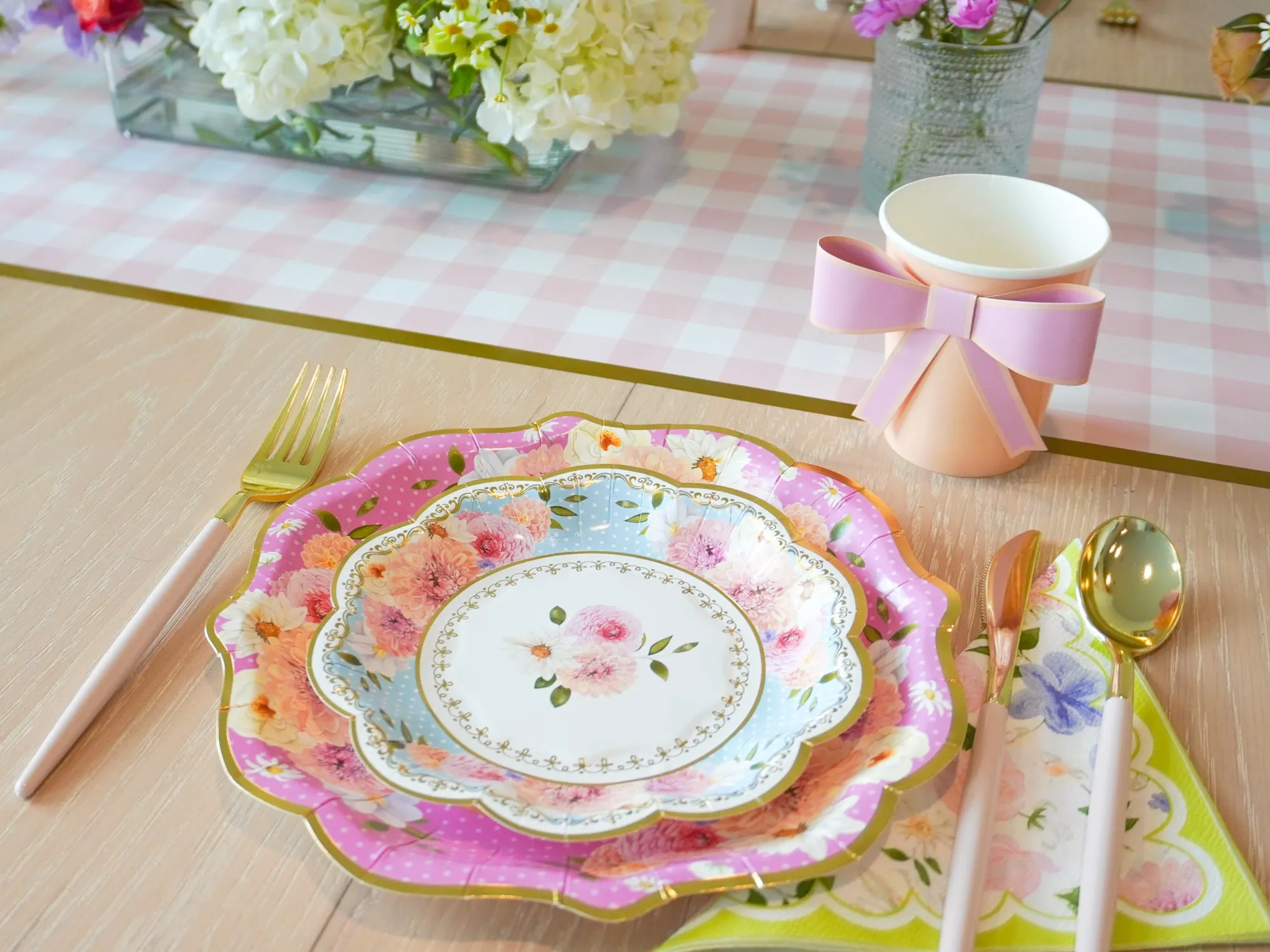 Floral Tea Party Assorted Lunch Plates 16ct