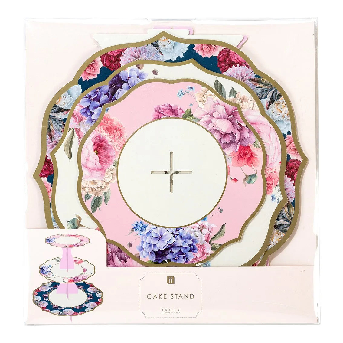 Floral Tea Party Cupcake Stand 1ct