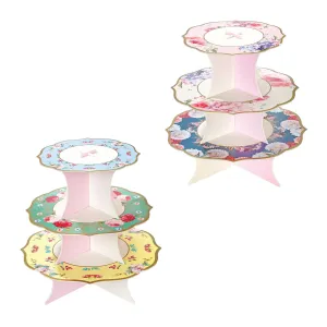 Floral Tea Party Cupcake Stand 1ct