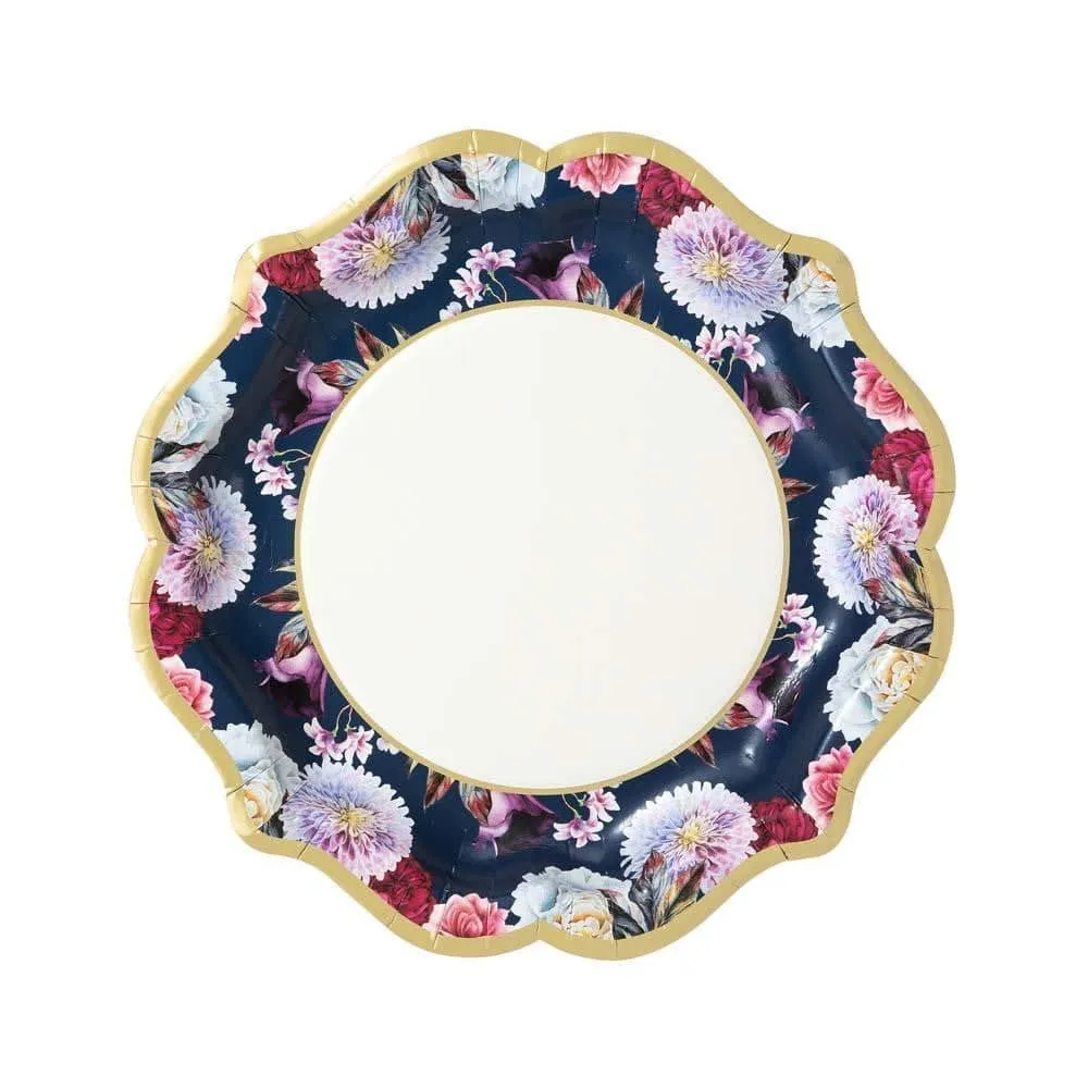 Floral Tea Party Plates Assortment 12ct
