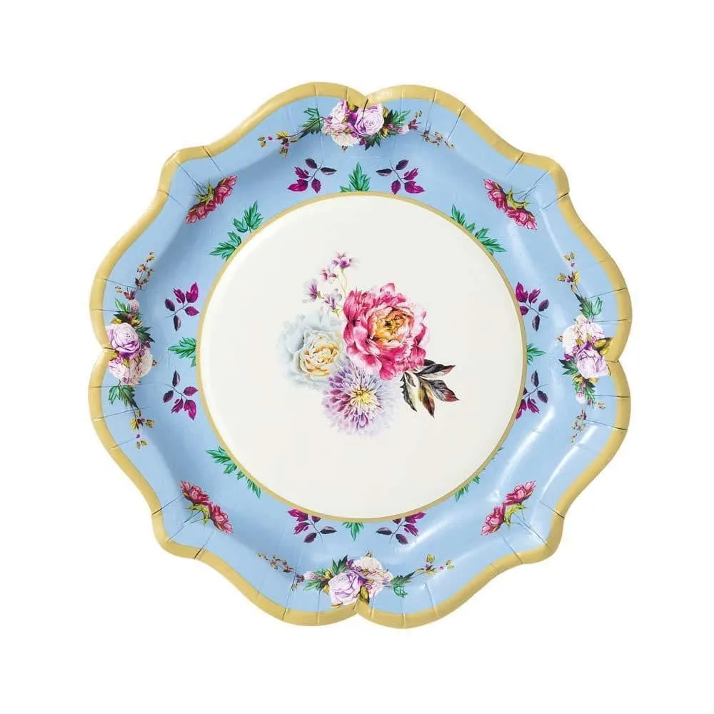 Floral Tea Party Plates Assortment 12ct