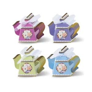 Floral Tea Time Assorted Favor Boxes 24ct