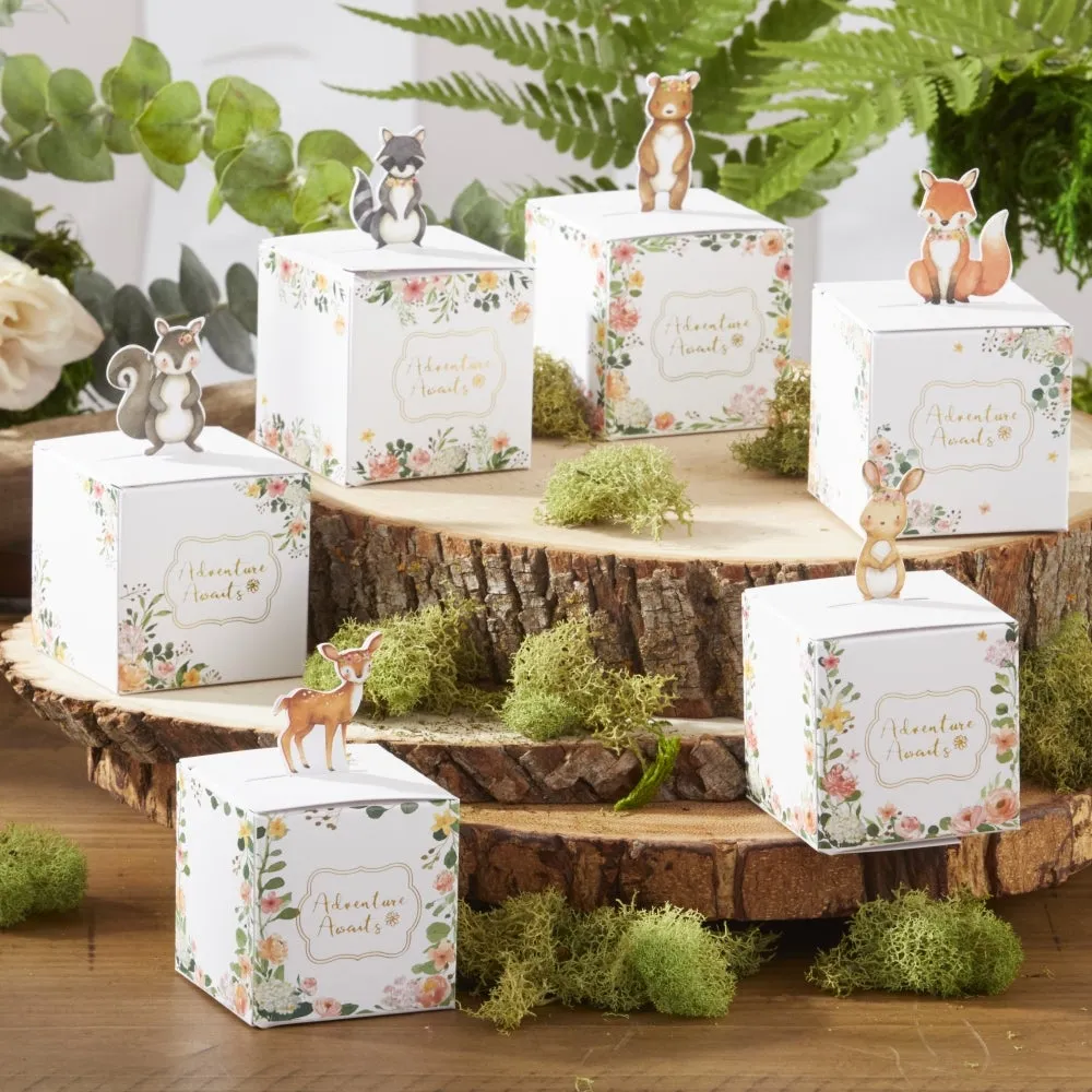 Floral Woodland Baby Favor Boxes 24ct
