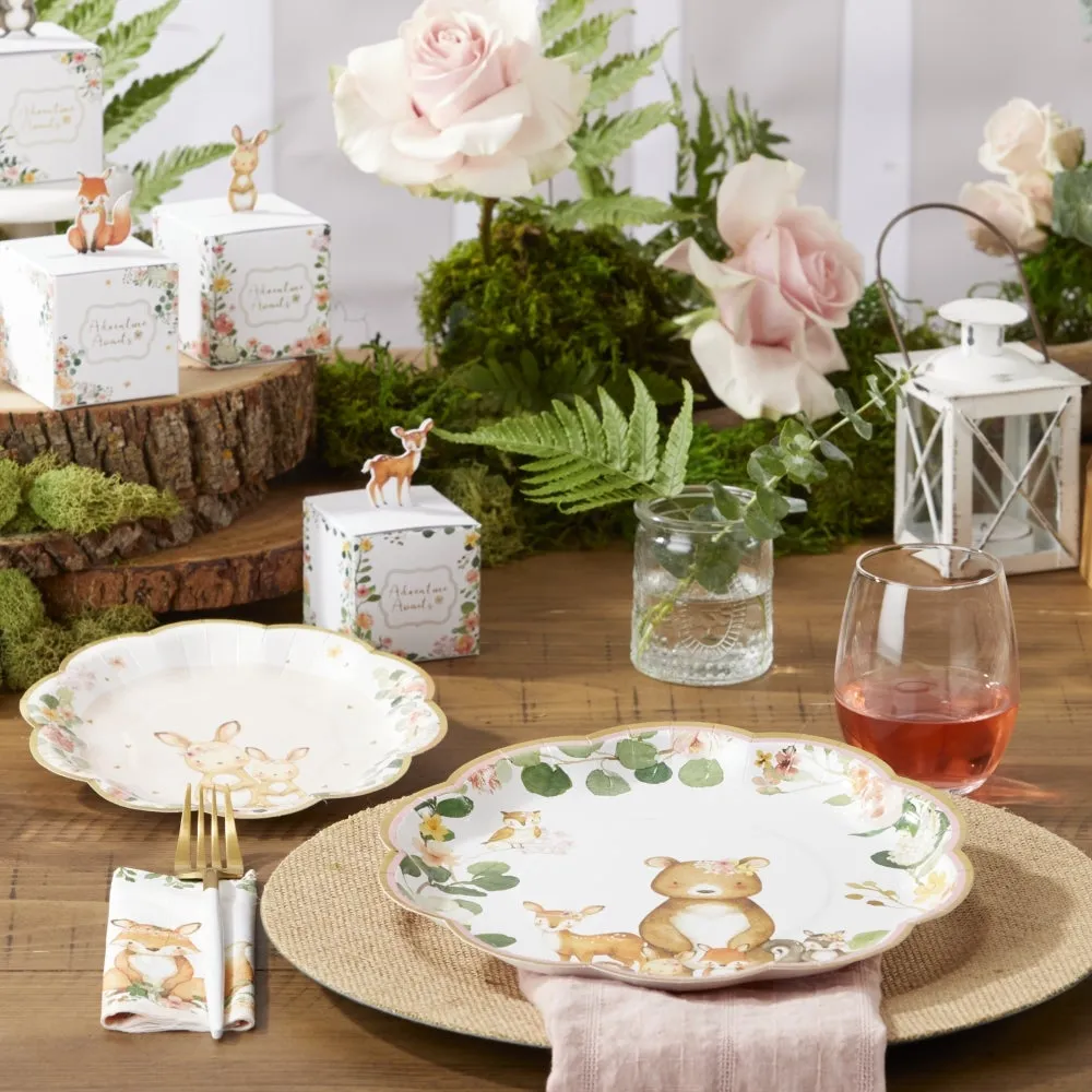 Floral Woodland Baby Favor Boxes 24ct