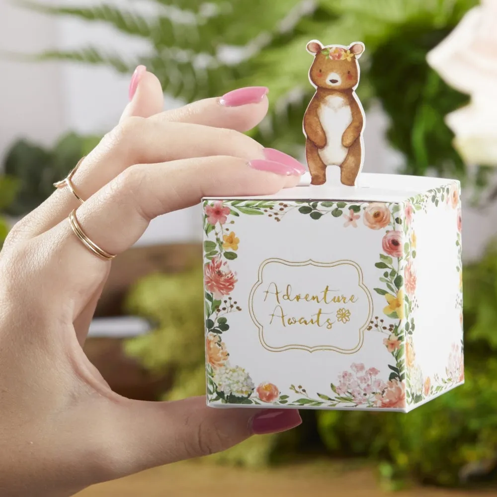 Floral Woodland Baby Favor Boxes 24ct