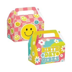 Flower Power Favor Boxes 4ct