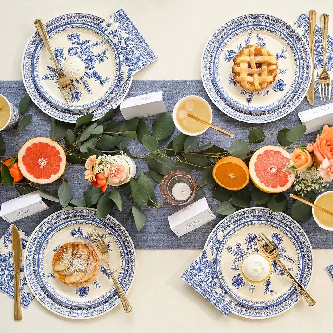 French Toile Dessert Napkins 25ct