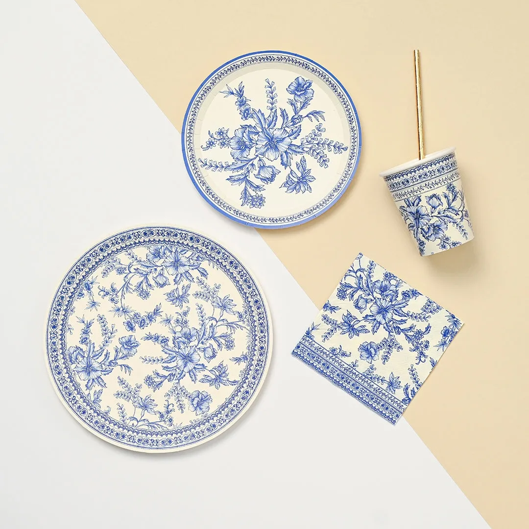 French Toile Dessert Napkins 25ct