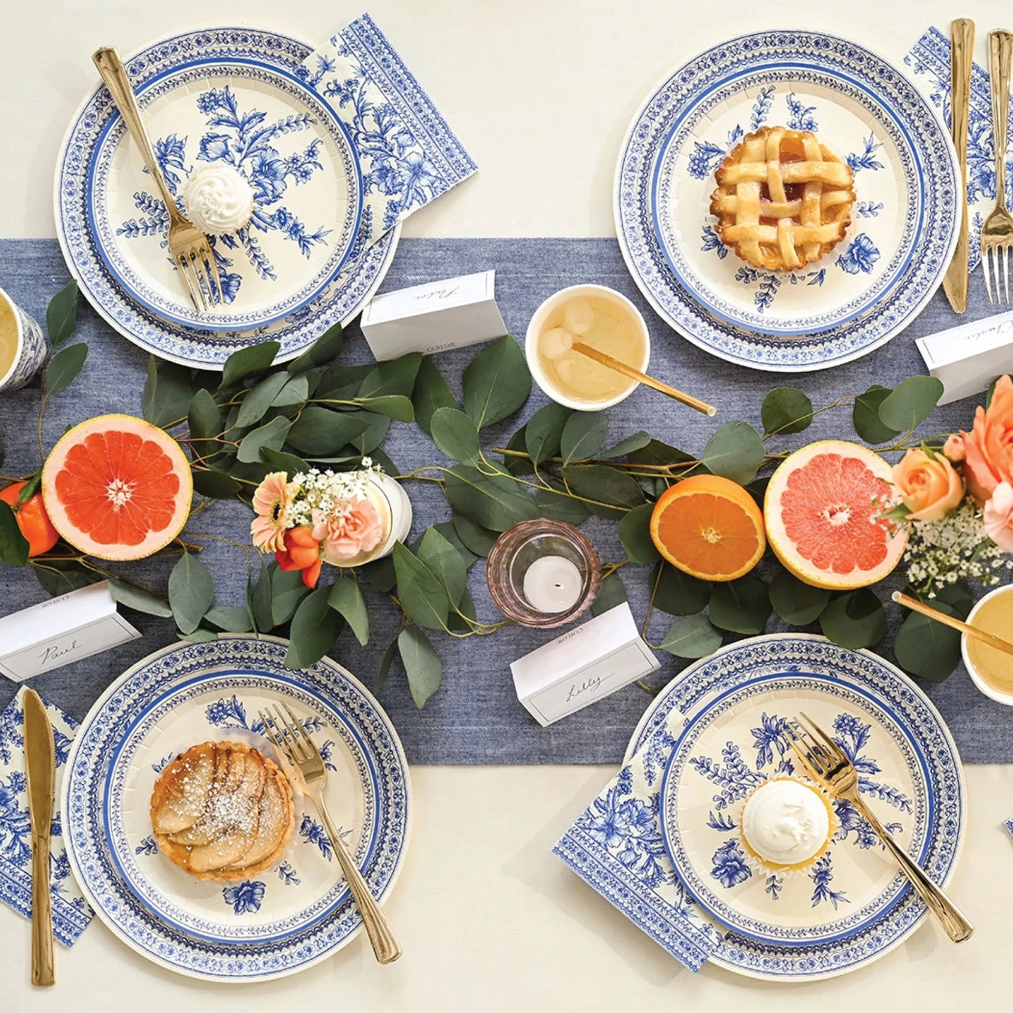 French Toile Lunch Napkins 25ct