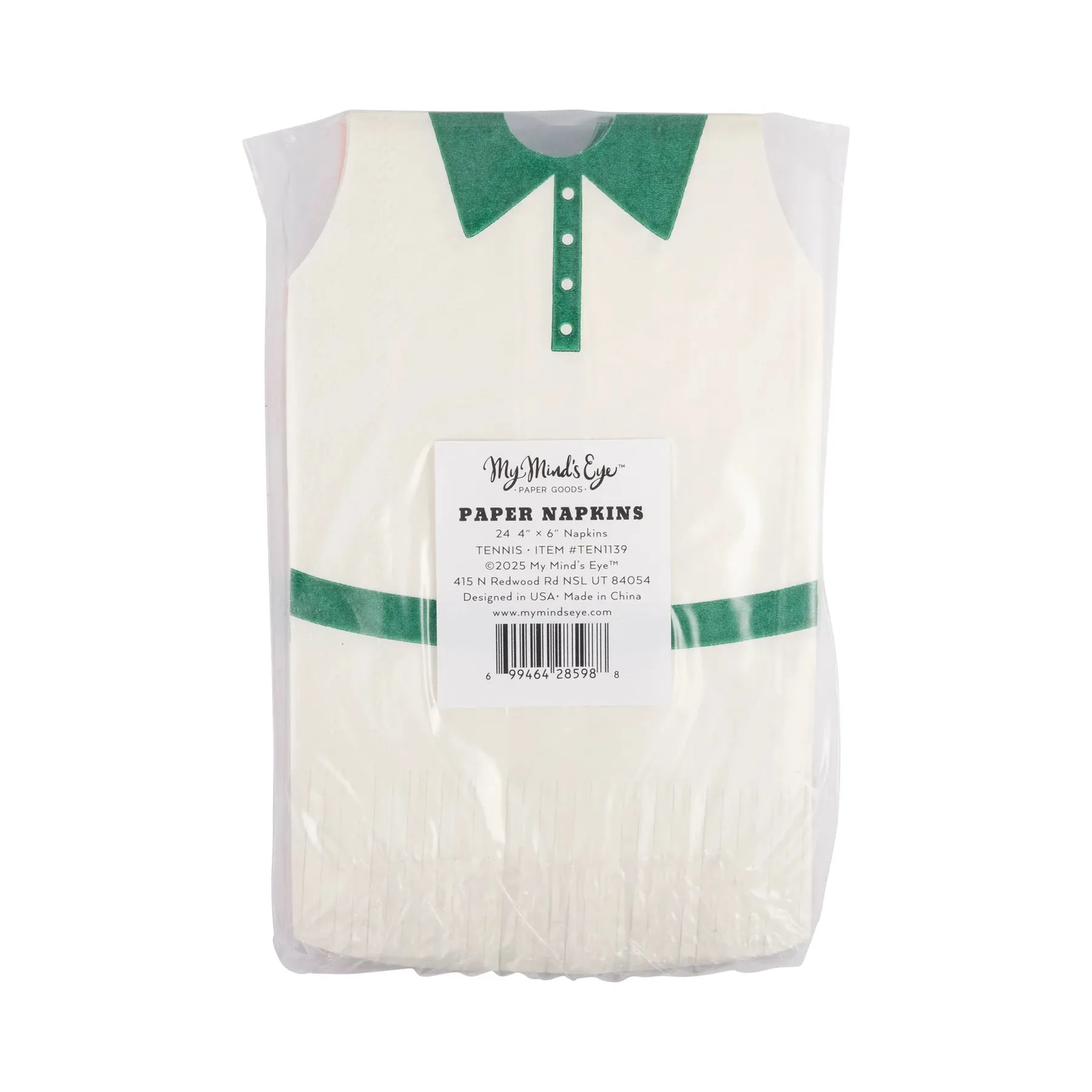 Fringed Tennis Dress Lunch Napkin Set 24ct
