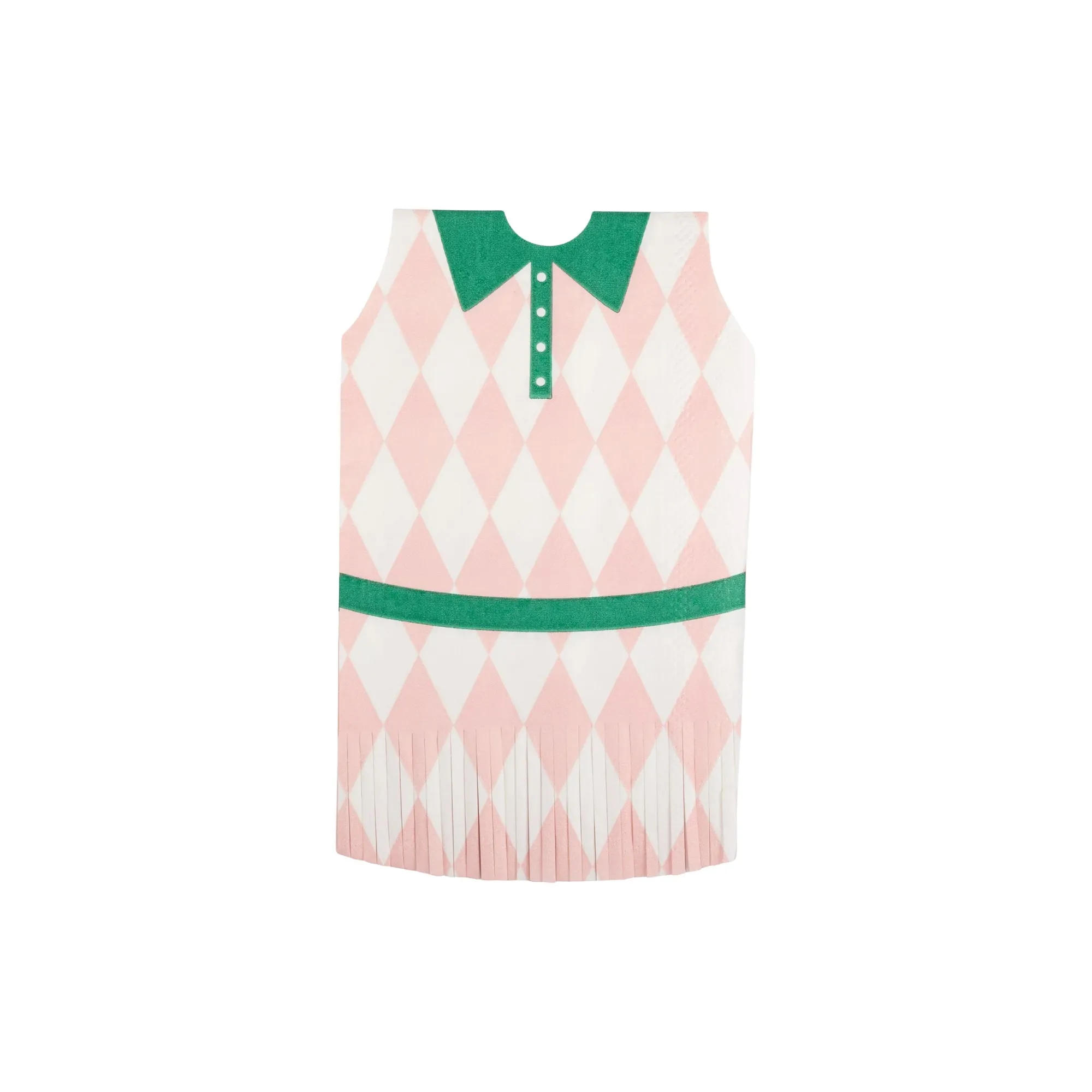 Fringed Tennis Dress Lunch Napkin Set 24ct