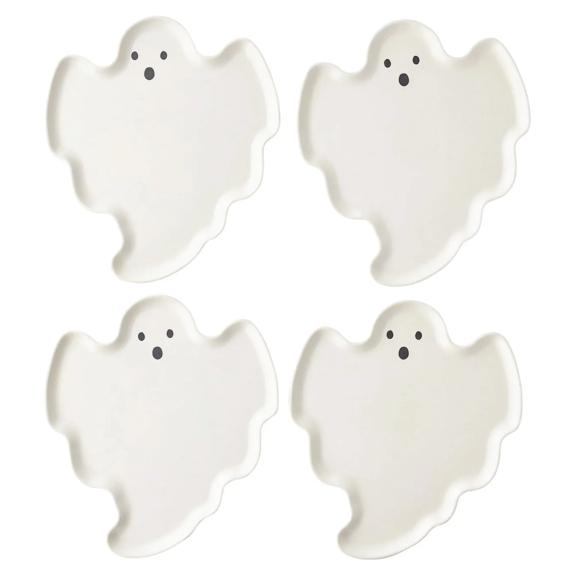 Ghost Bamboo Dessert Plates 4ct