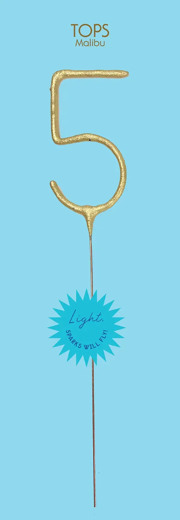 Giant Gold Number Sparkler 0-9