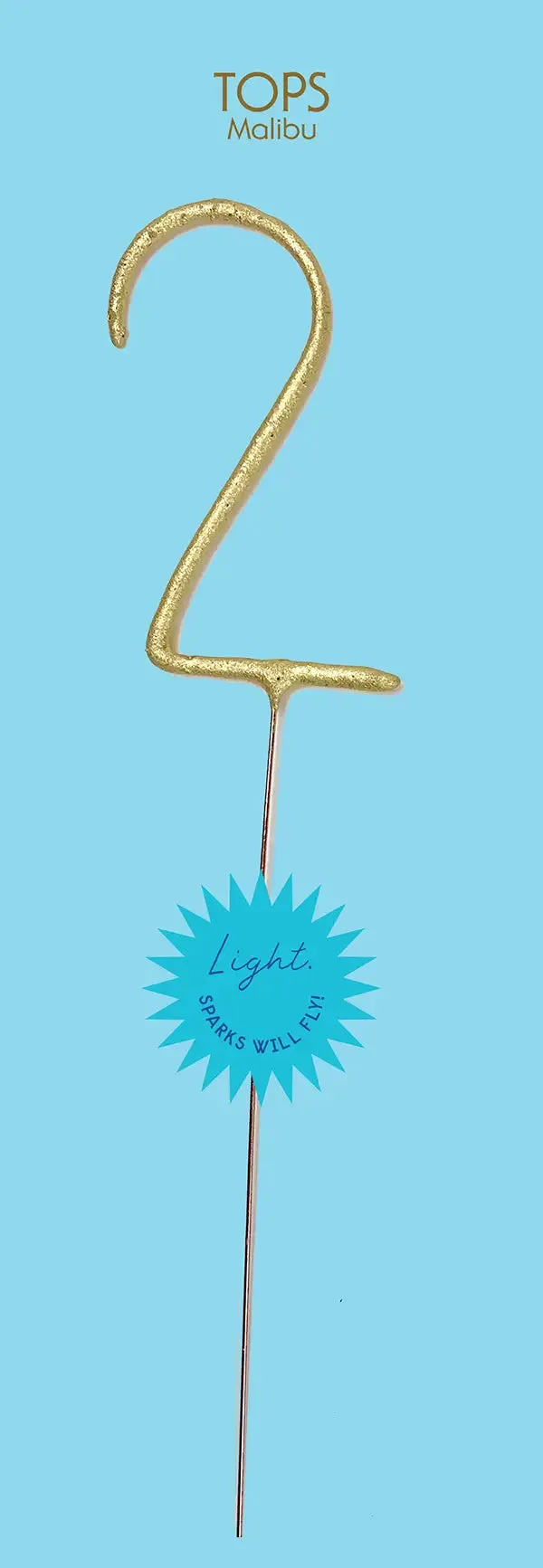 Giant Gold Number Sparkler 0-9
