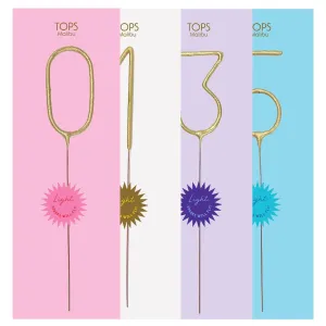 Giant Gold Number Sparkler 0-9