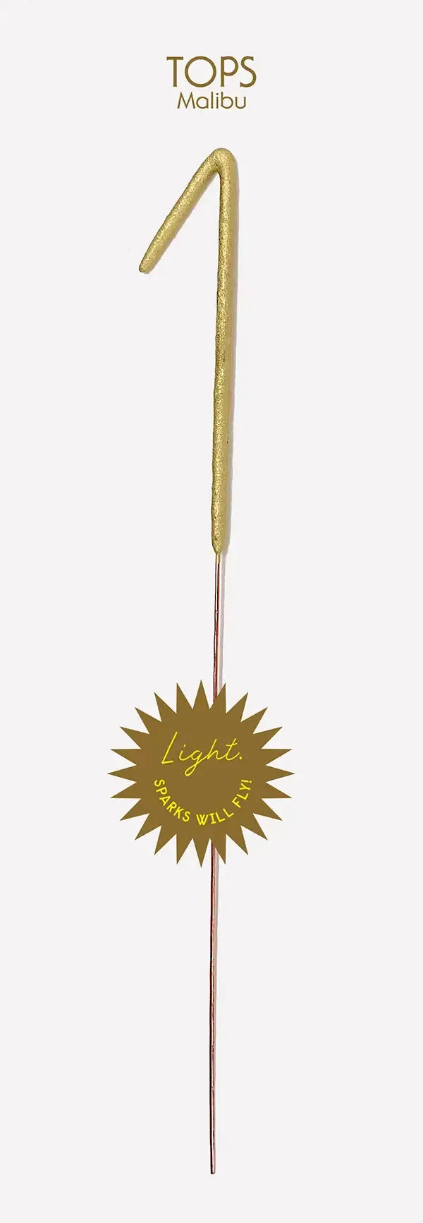 Giant Gold Number Sparkler 0-9