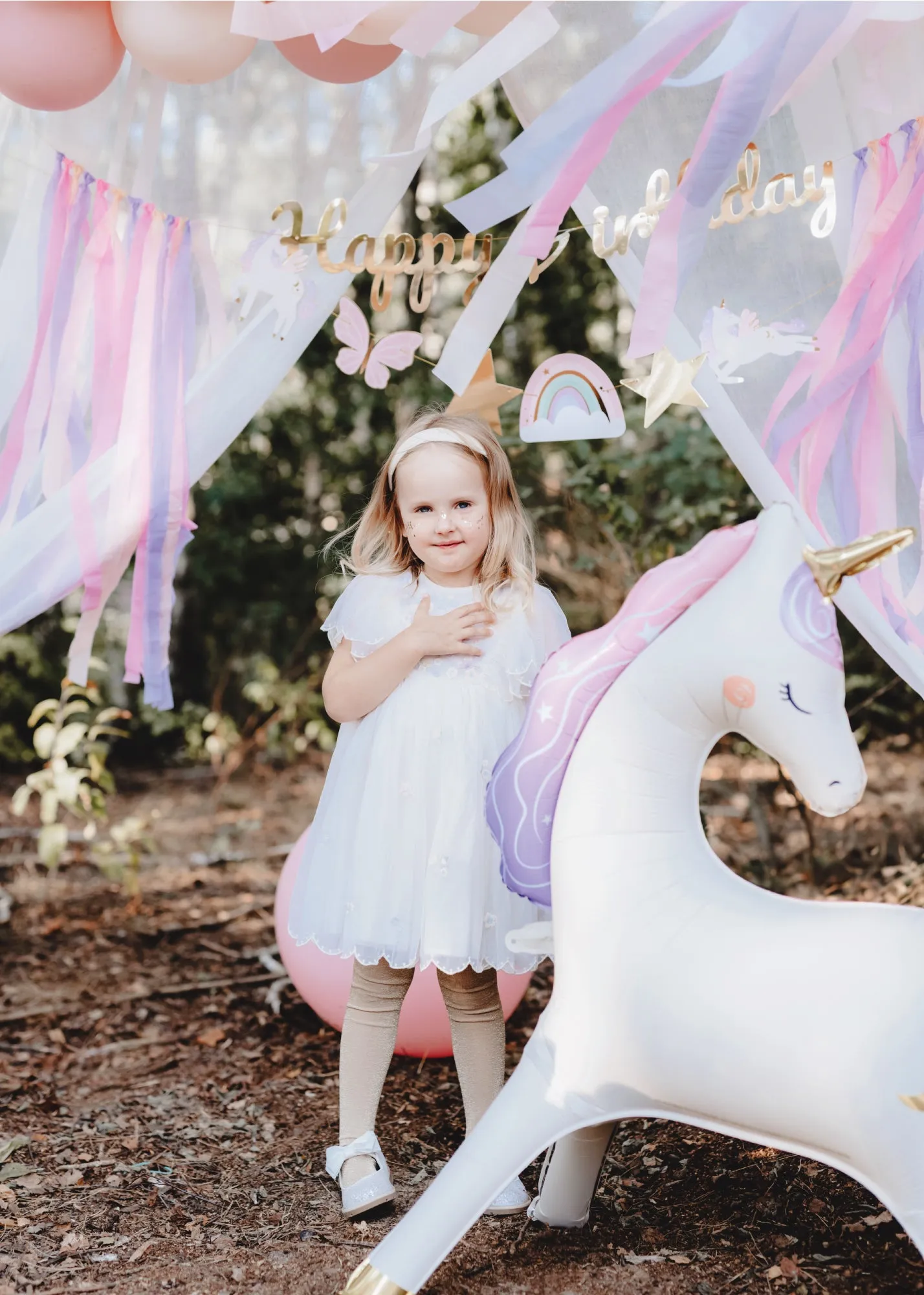 Giant Standing Magical Unicorn Balloon 37.5in
