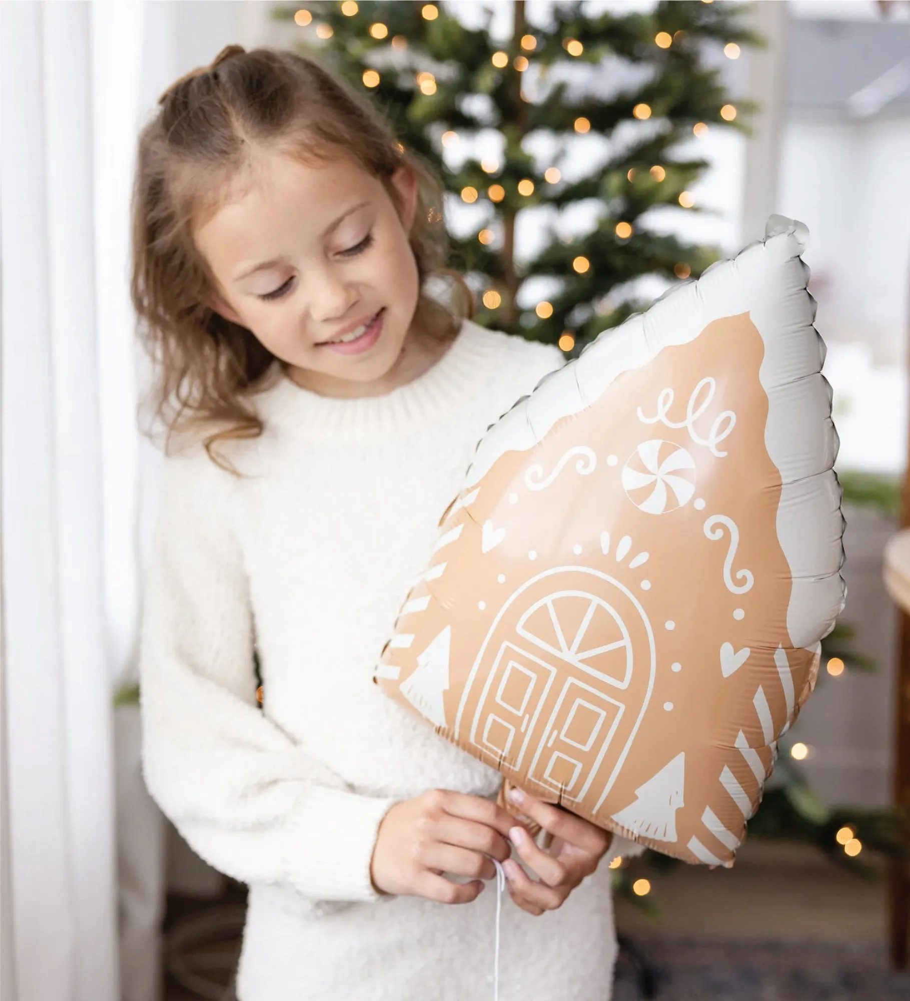 Gingerbread House Mylar Balloon 20