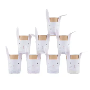 Gingham Easter Bunny Paper Cups 8ct