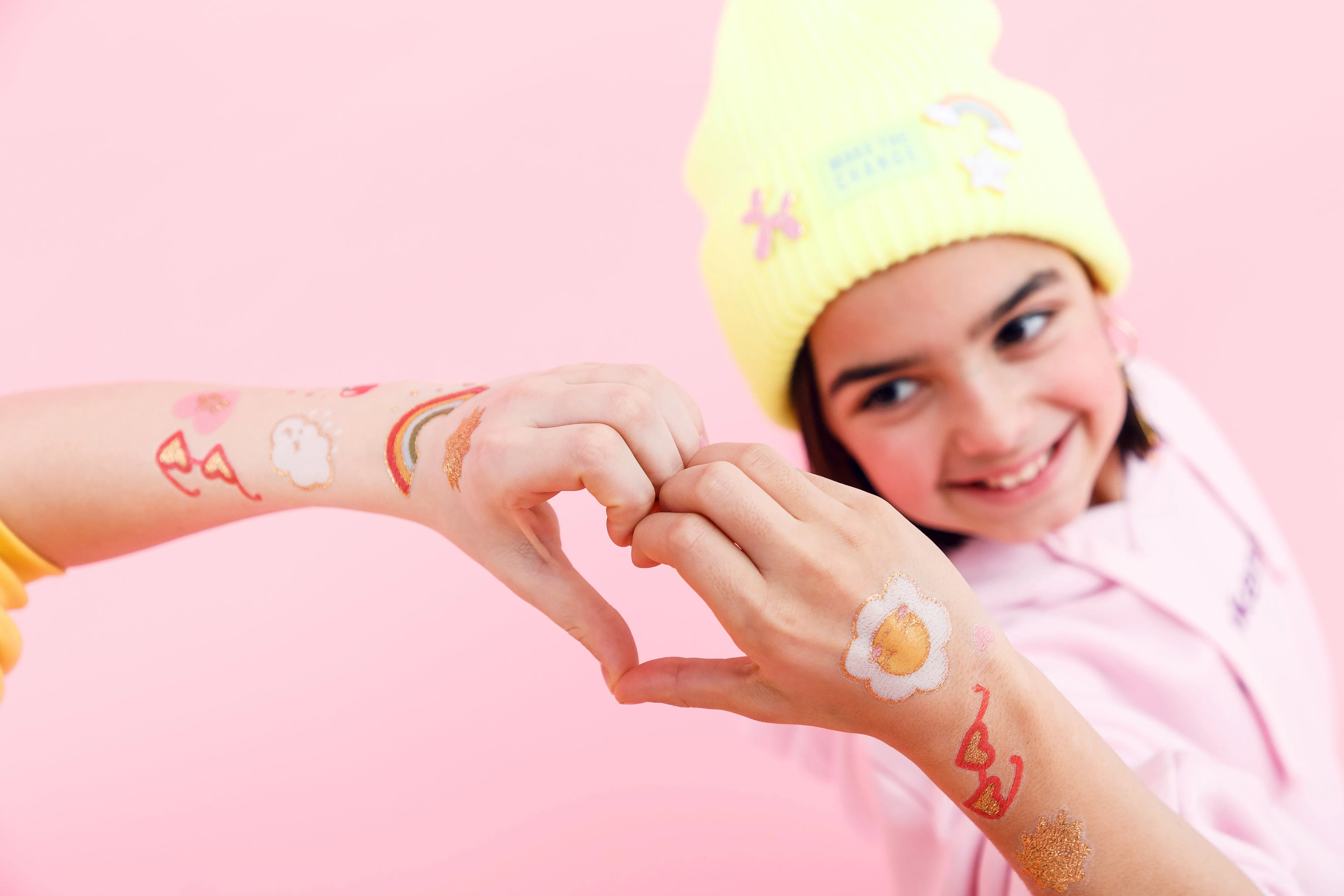 Girl Power Icon Temporary Tattoos 14ct