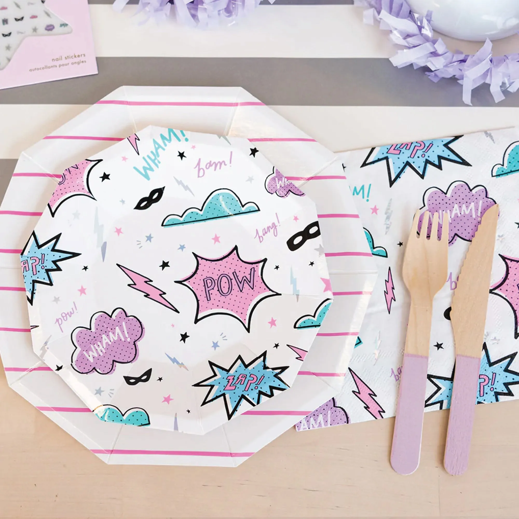 Girl Superhero Paper Cups 8ct